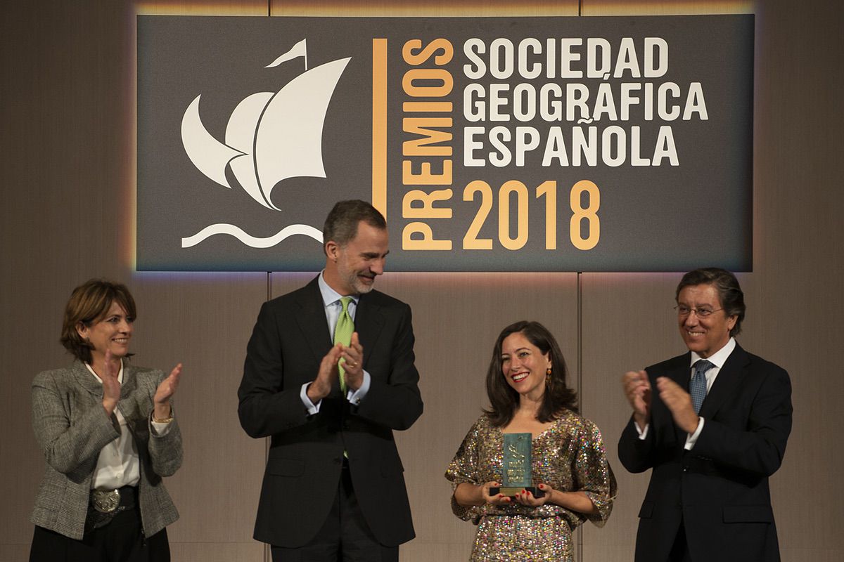 Alicia Sornosa premio de la Sociedad Geográfica Española