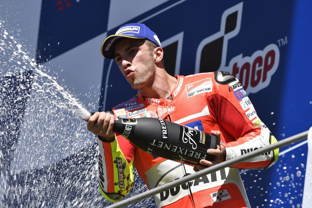 Andrea Iannone, podio en el GP de Italia de MotoGP