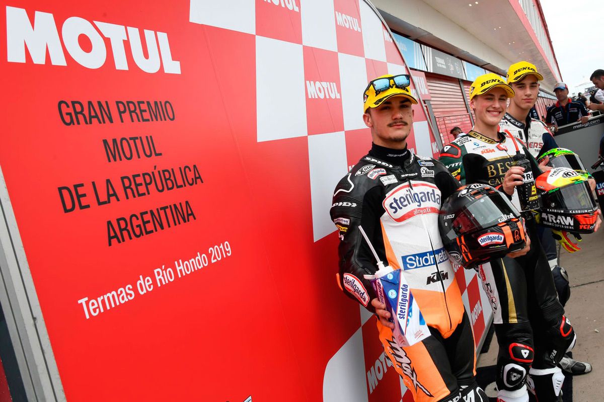 Los hombres de la pole de Moto3 del GP de Argentina