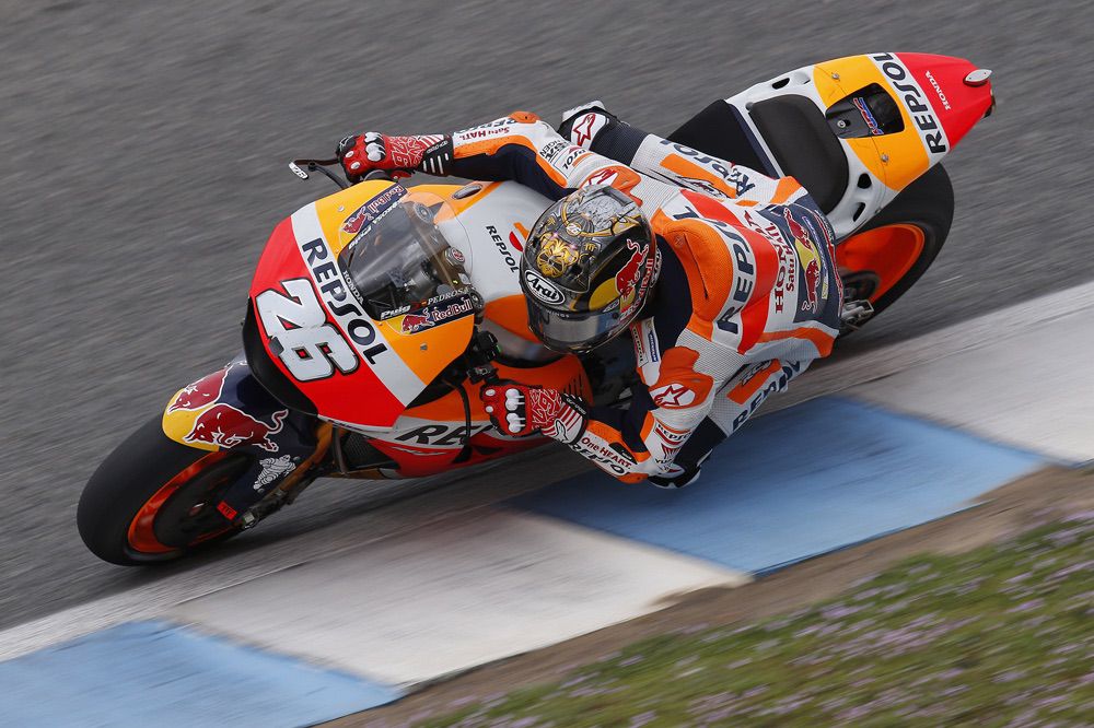 Dani Pedrosa durante los entrenamientos pretemporada MotoGP