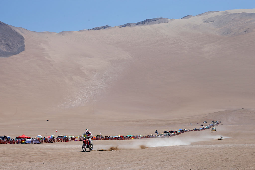 Joan Barreda (Honda) en el Dakar 2014
