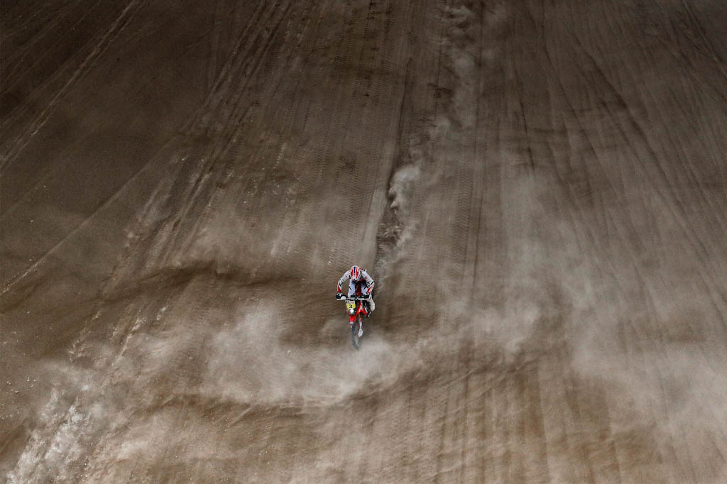 Joan Barreda (Honda) en el Dakar 2014