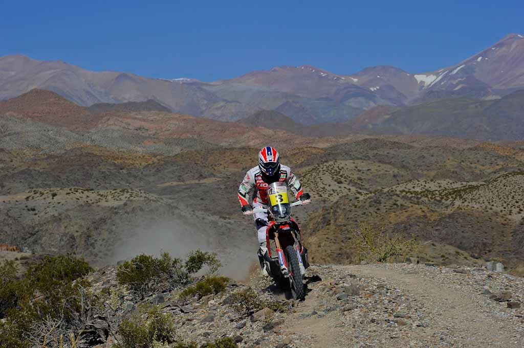 Joan Barreda (HRC) en el Dakar 2014