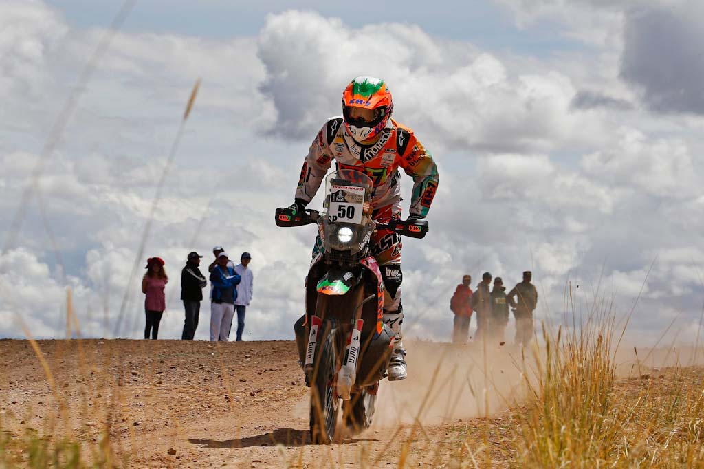 Laia Sanz (Honda) en el Dakar 2014