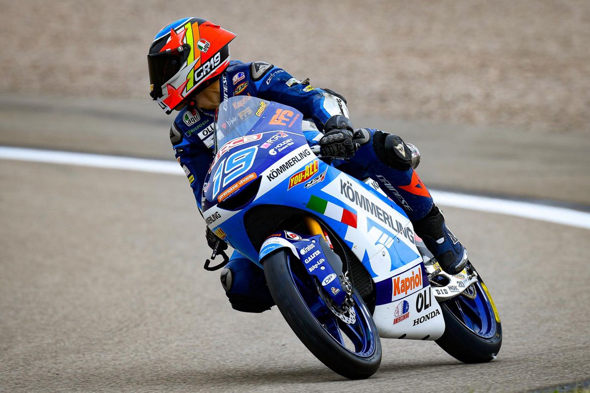 Gabriel Rodrigo durante los entrenamientos del viernes del GP de República Checa