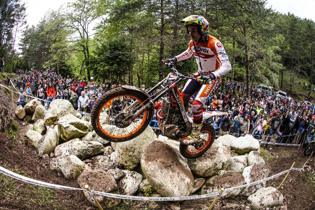 Toni Bou durante el Trial de Japón 2017