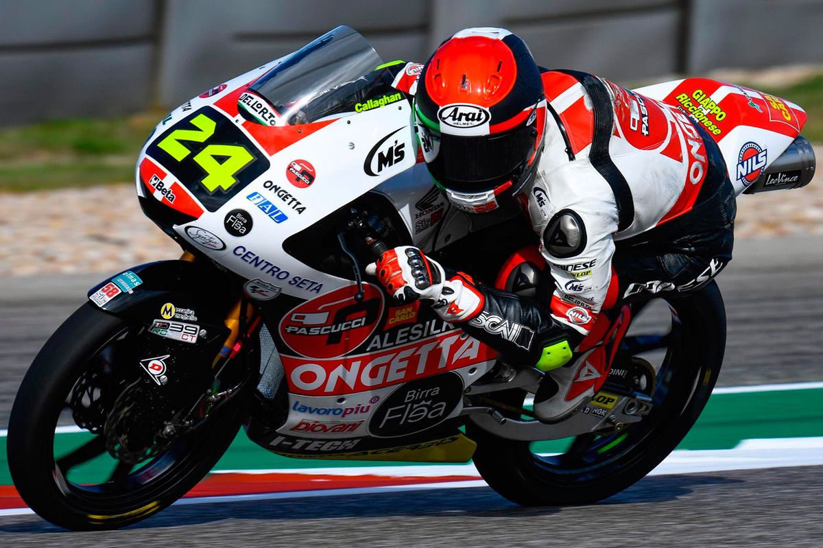 Niccolo Antonelli durante los entrenamientos del GP de España en la categoría Moto3