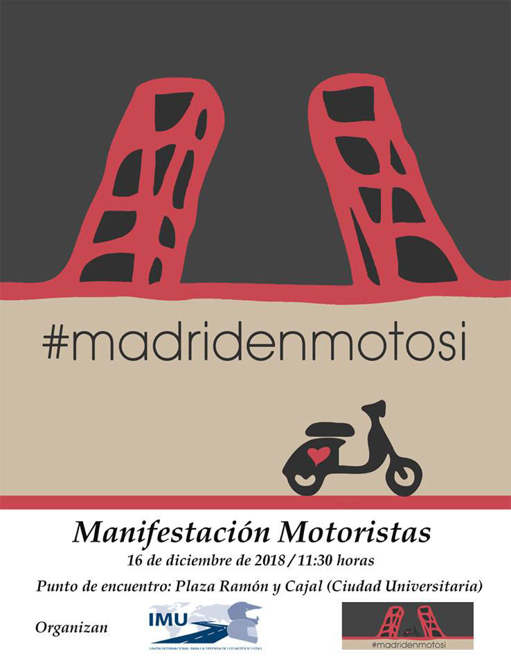 Cartel oficial de Madrid en Moto Si