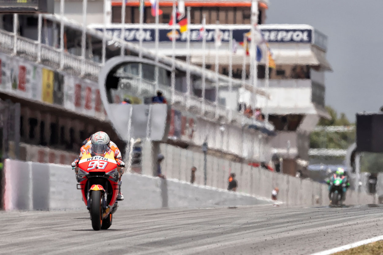 Marc Márquez saldrá segundo el la carrera del GP de Cataluña 2019