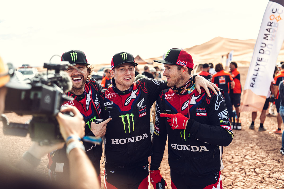 Honda HRC brilla en el Rally de Marruecos con el triunfo de Schareina