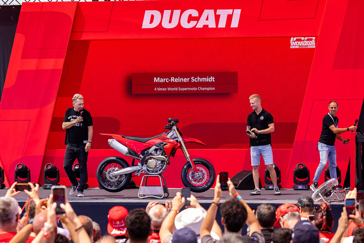 La Ducati Desmo450 SM ya deja ver las claves de su desarrollo