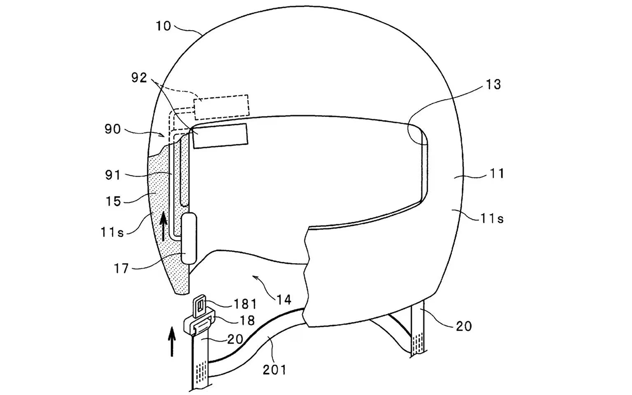 El casco de moto que se abrocha solo, como un cinturón de seguridad
