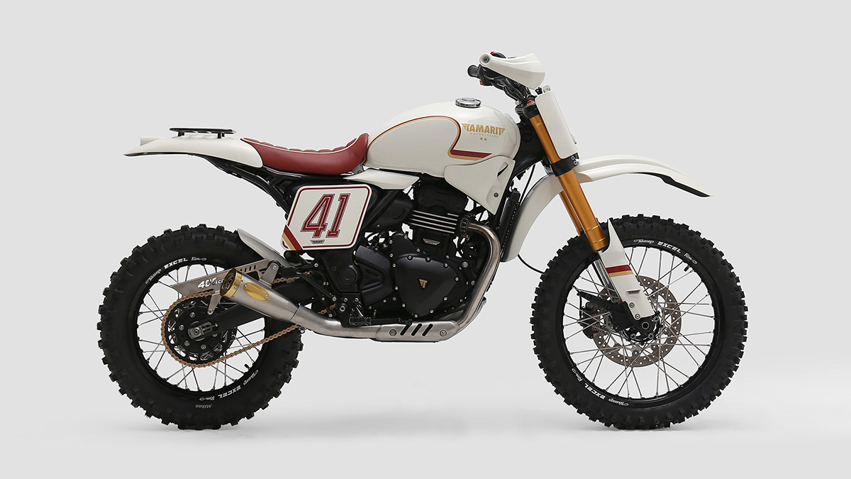 Tamarit crea Miura, una Triumph Scrambler 400 XC llevada al extremo