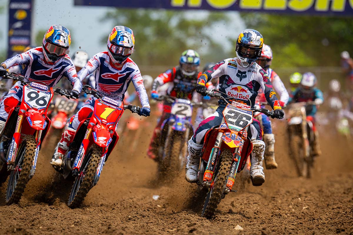 Jorge Prado ya pelea por ganar en el AMA Pro Motocross