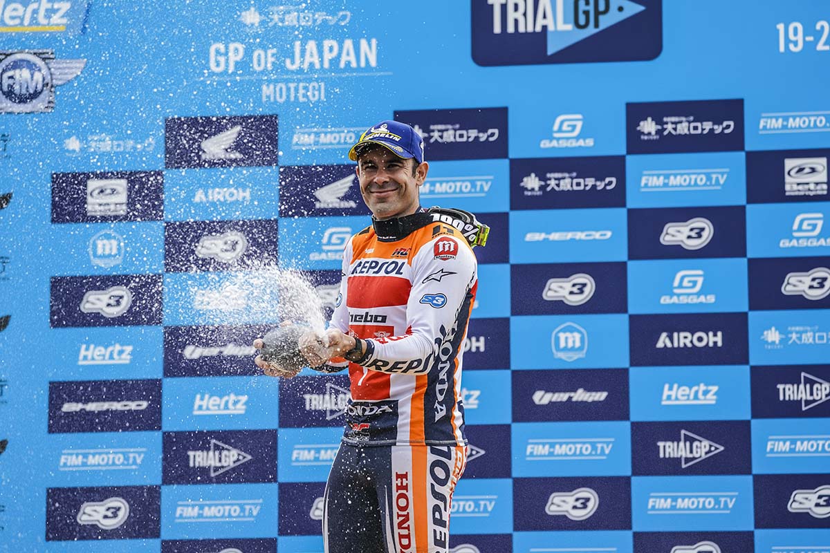 Toni Bou consigue la tercera victoria de la temporada en Japón