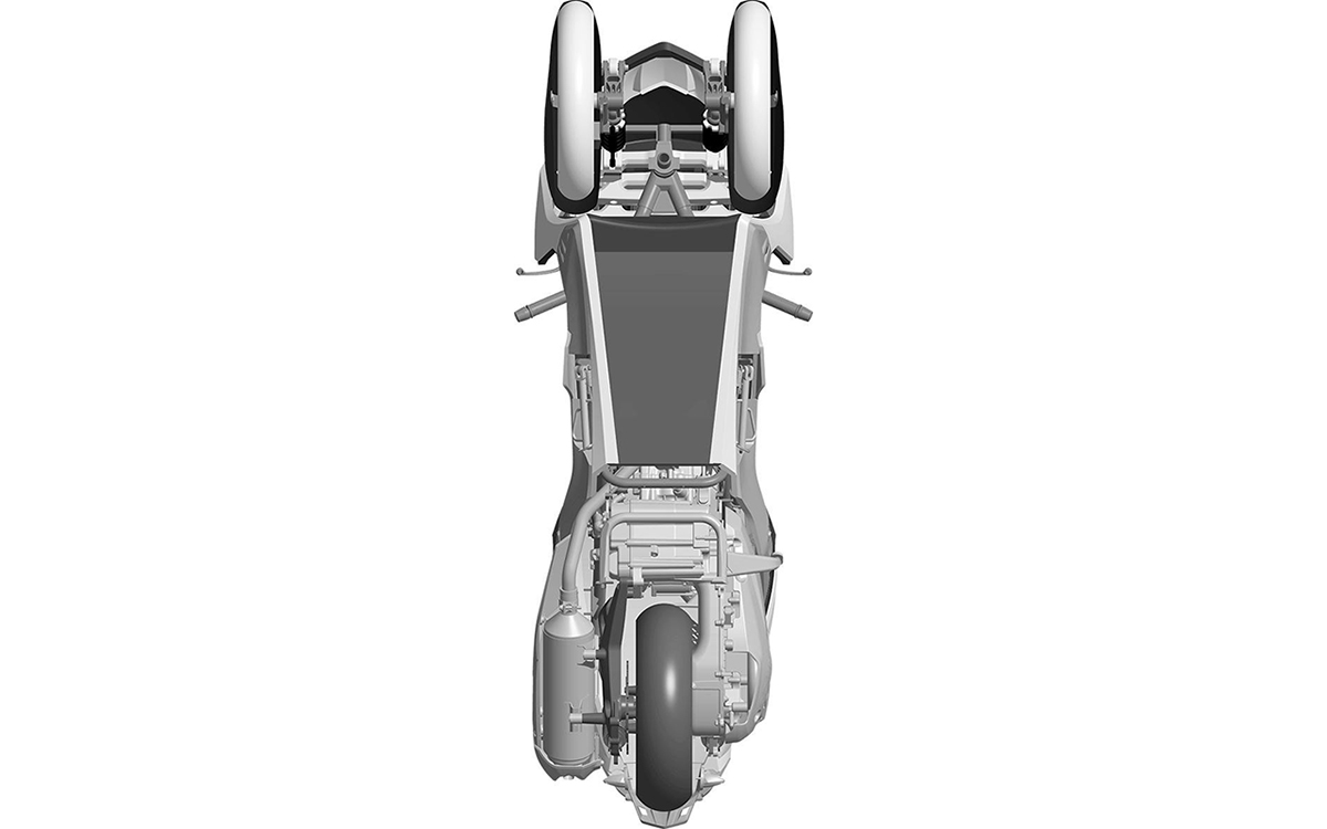 KYMCO prepara un nuevo scooter de tres ruedas de cilindrada media