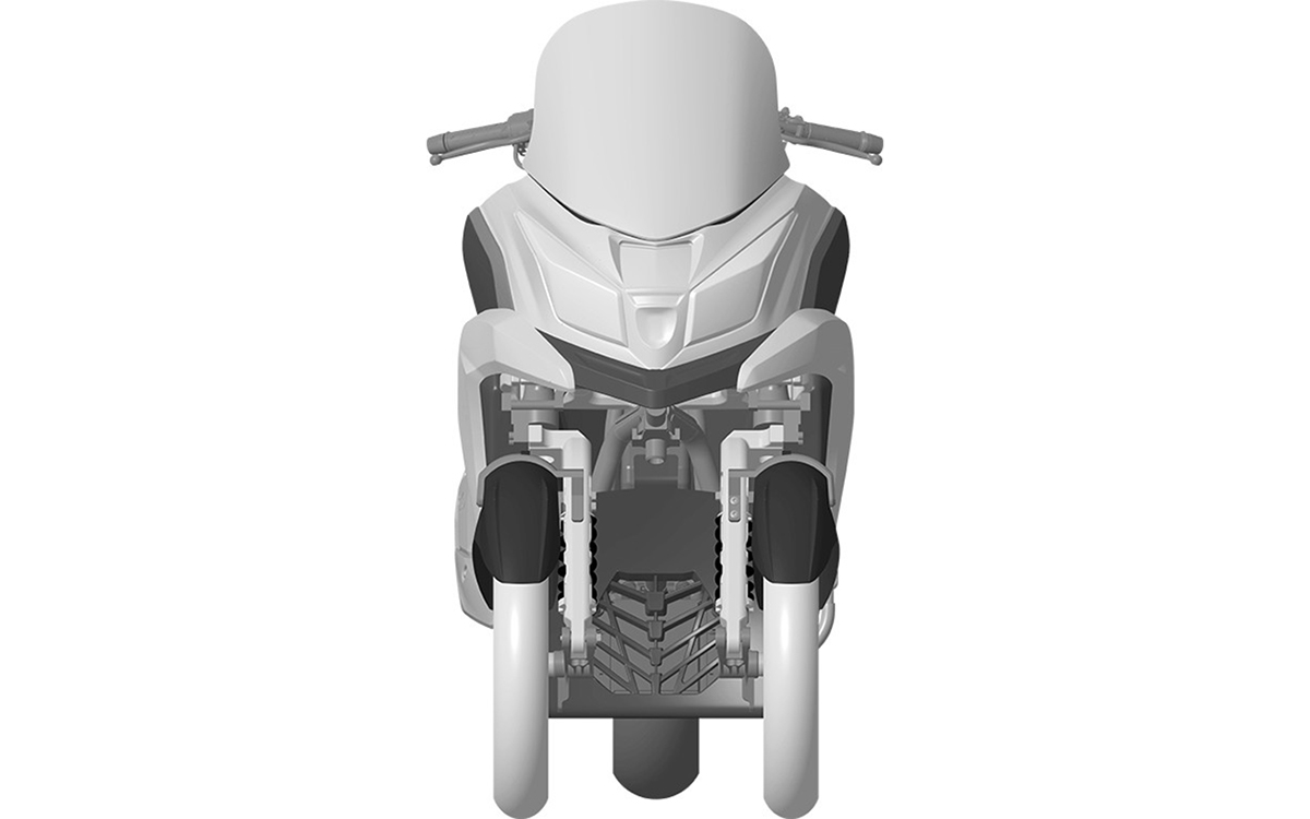 KYMCO prepara un nuevo scooter de tres ruedas de cilindrada media