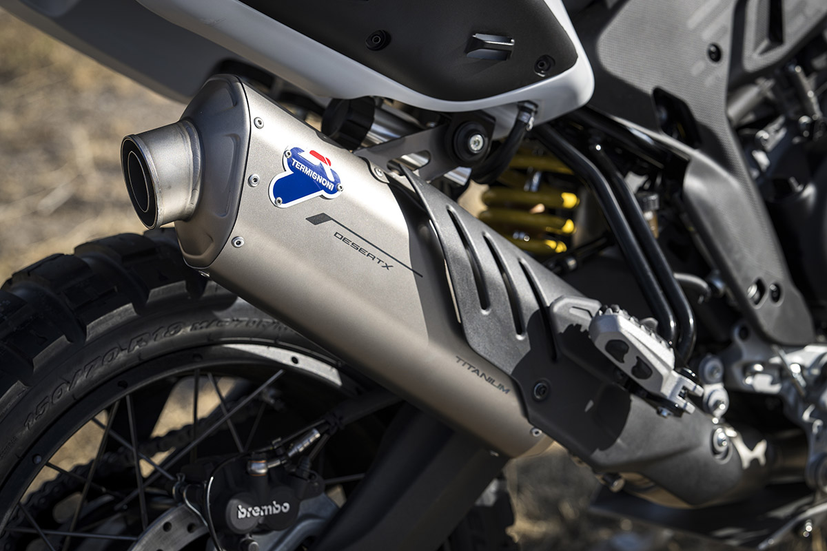 Accesorios y equipamiento Ducati DesertX y Multistrada V4 Rally