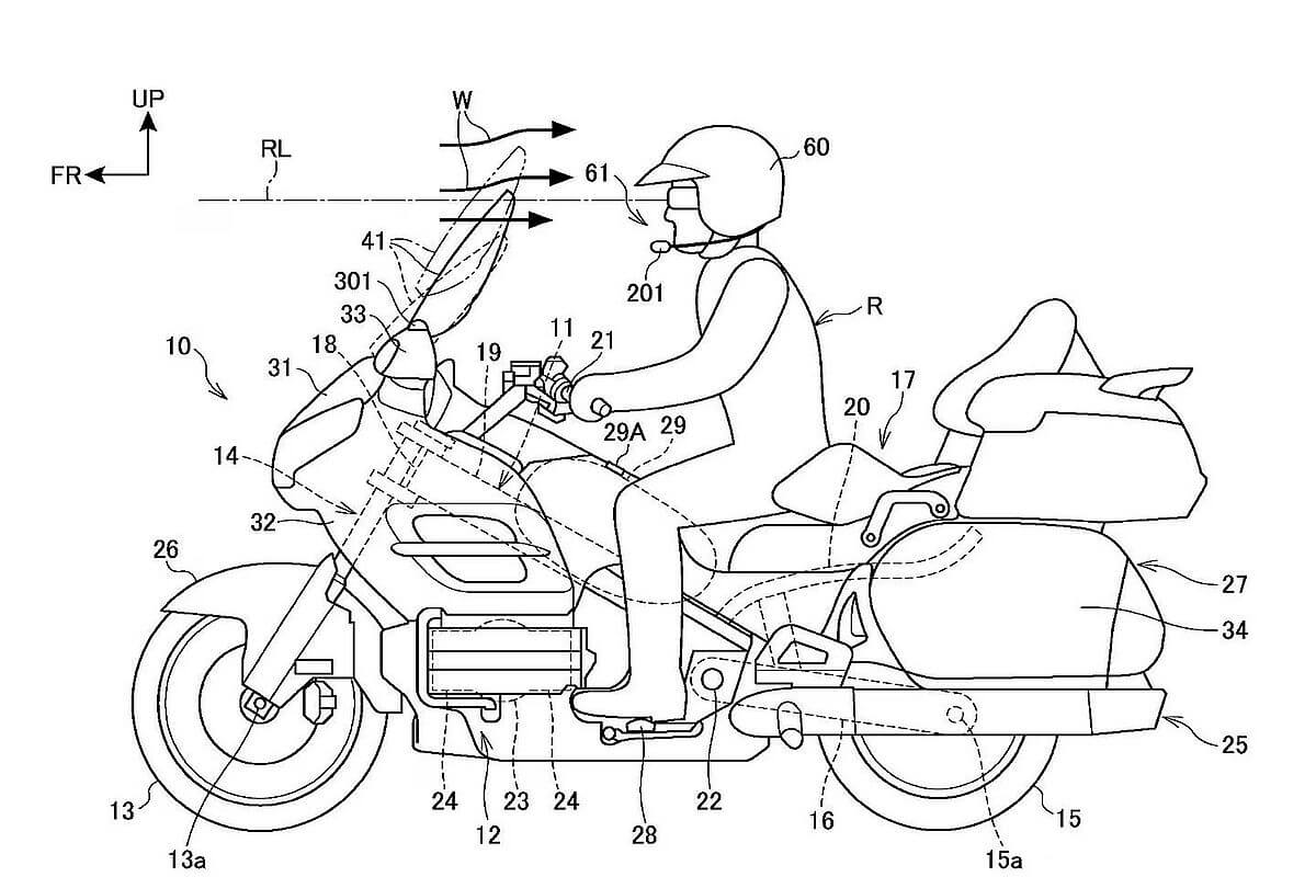 Honda patenta un parabrisas inteligente