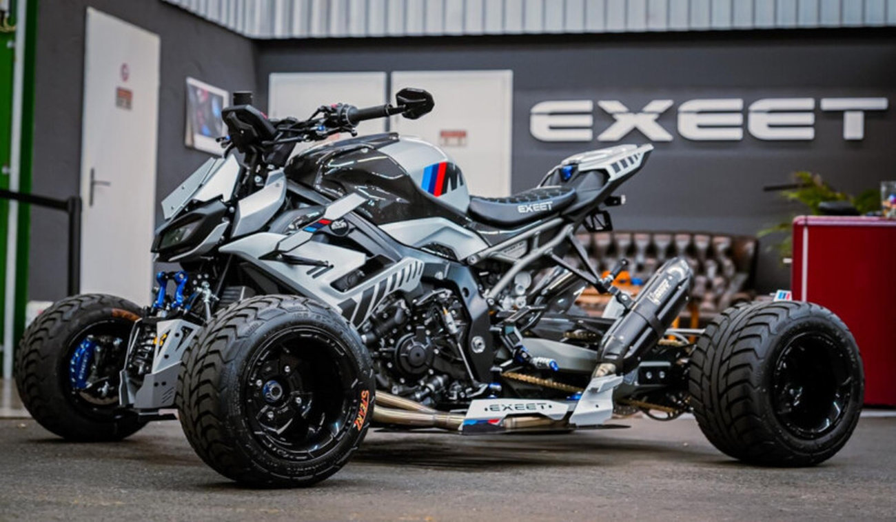 ¿Cuatro ruedas mejor que dos? Quad BMW M1000R: 210 CV y 59 500 euros