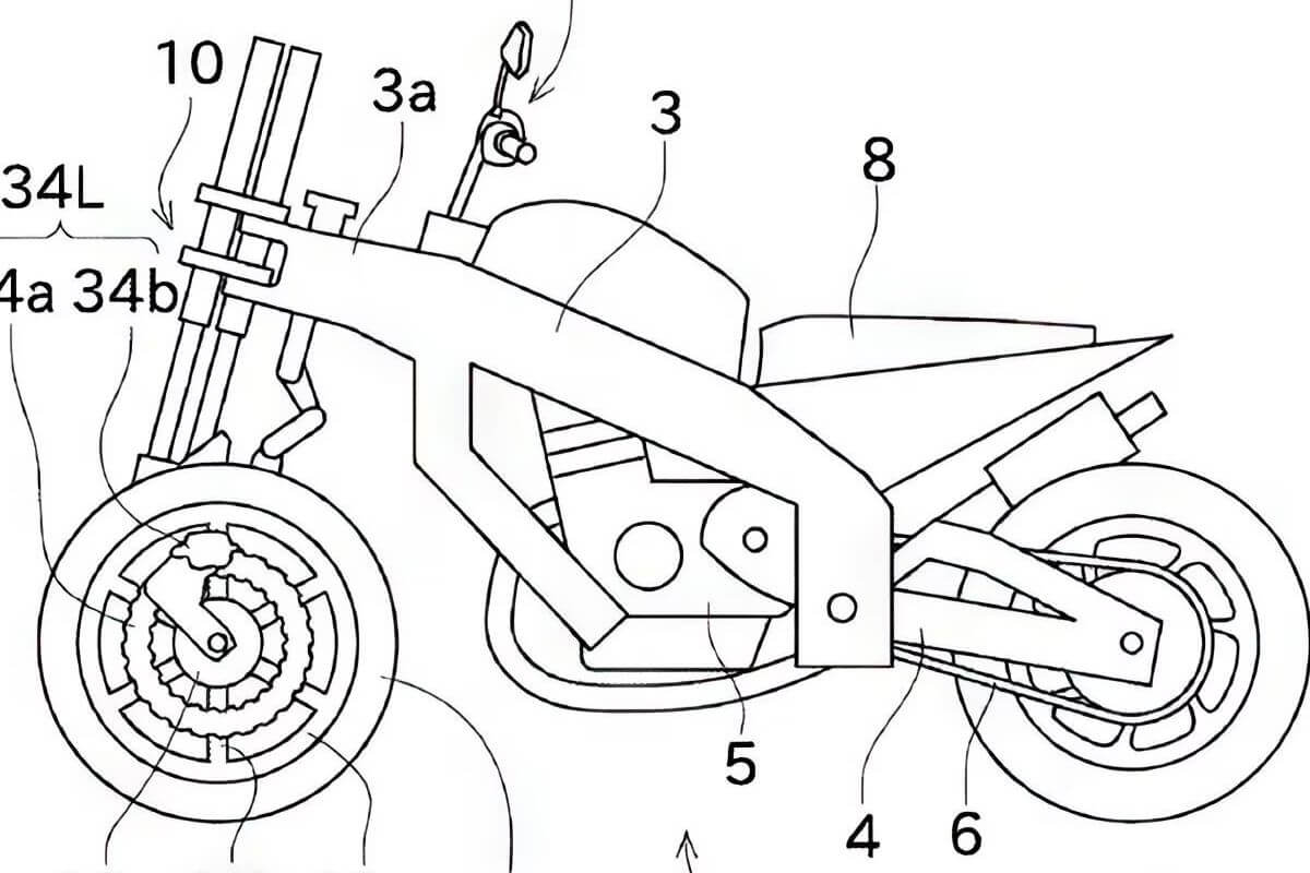 Kawasaki prepara su moto de 3 ruedas... ¿eléctrica?