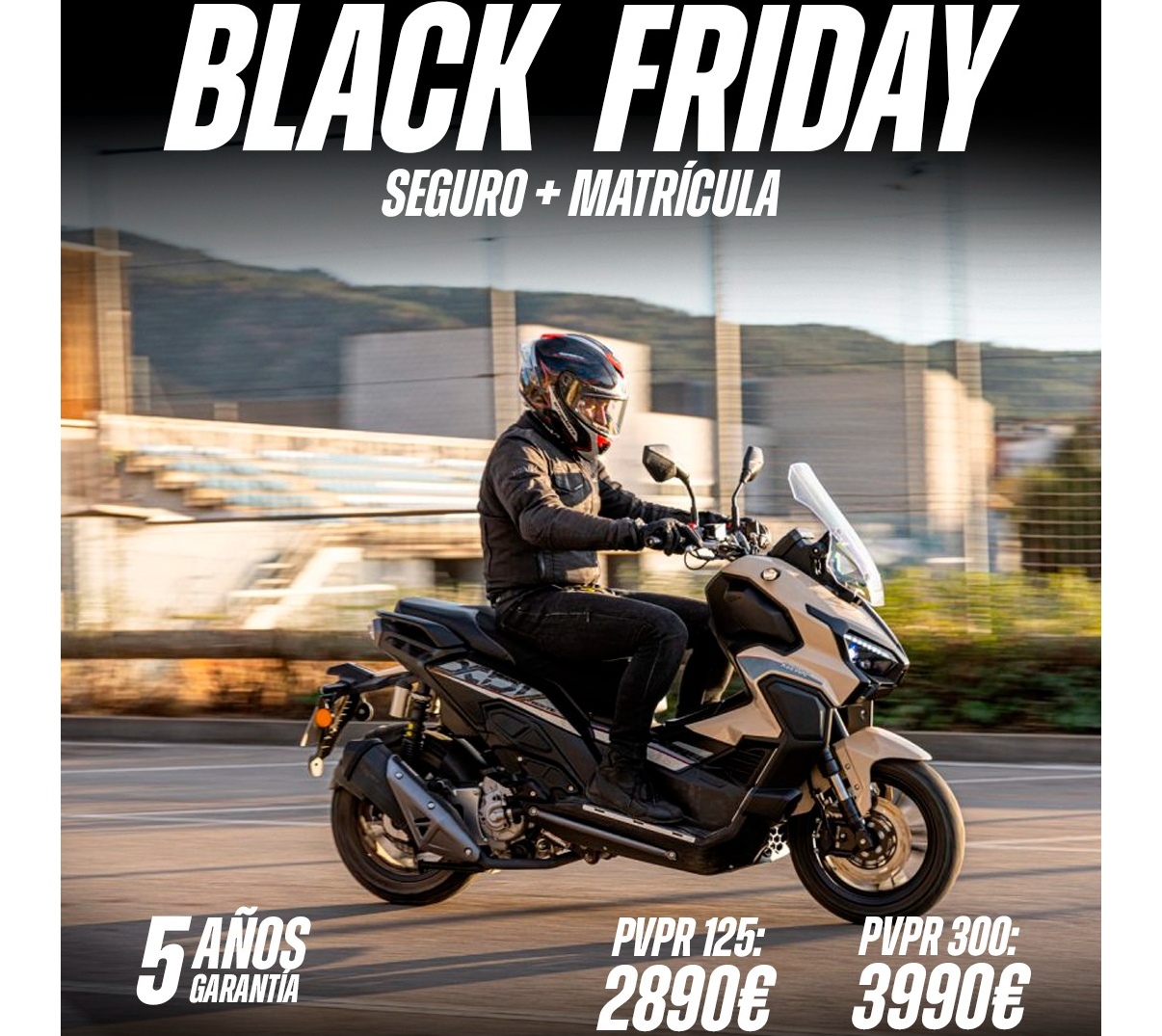 Promoción Black Friday de Keeway para Vieste XDV 125 y 300
