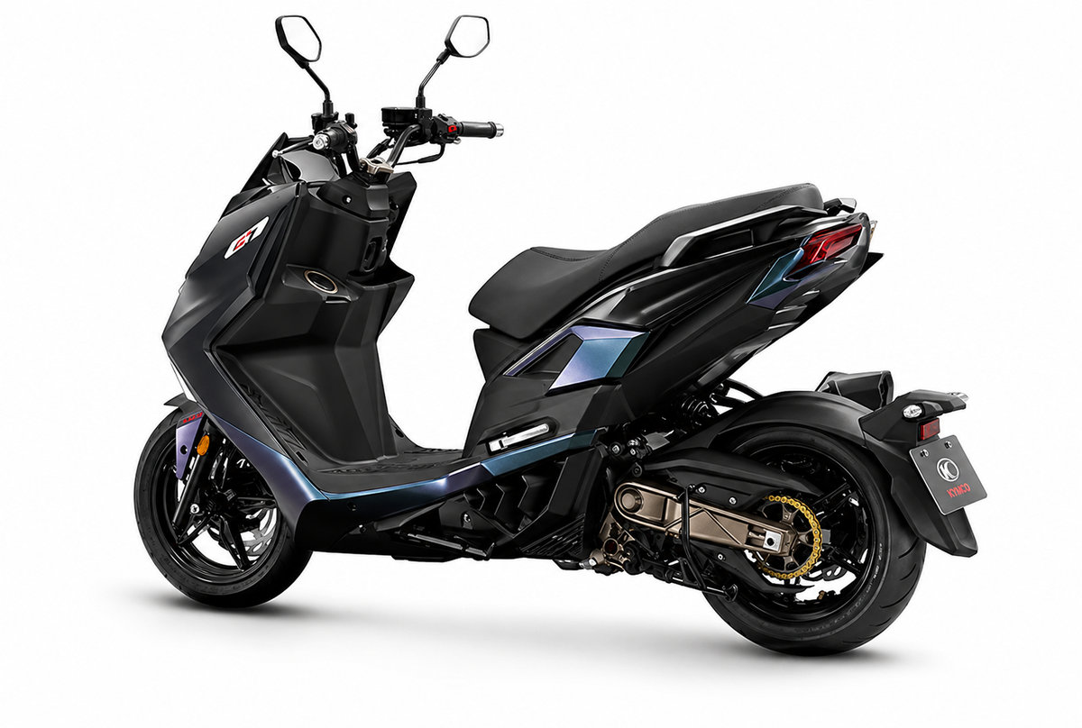 Nuevo KYMCO G7: scooter deportivo híbrido con transmisión de moto