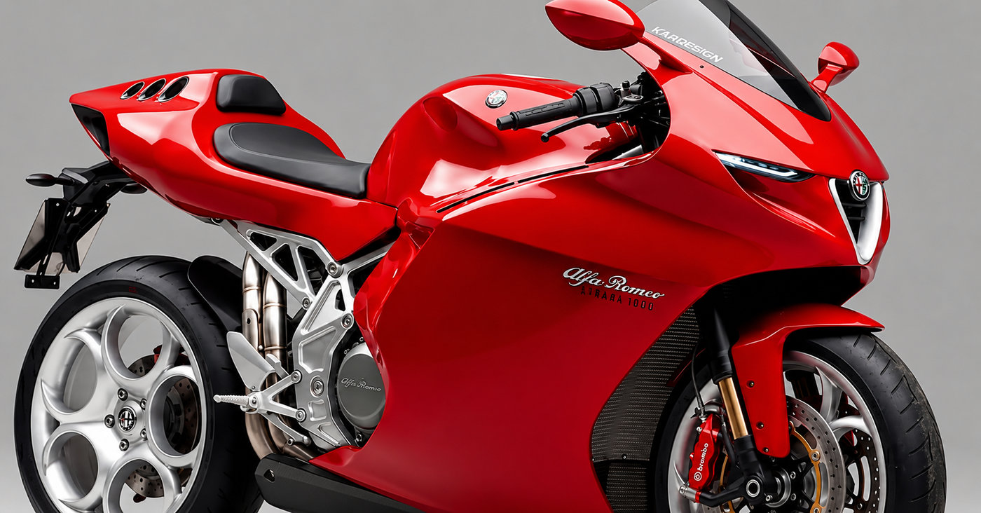 La moto de Alfa Romeo: así la imagina el diseñador Kar Lee