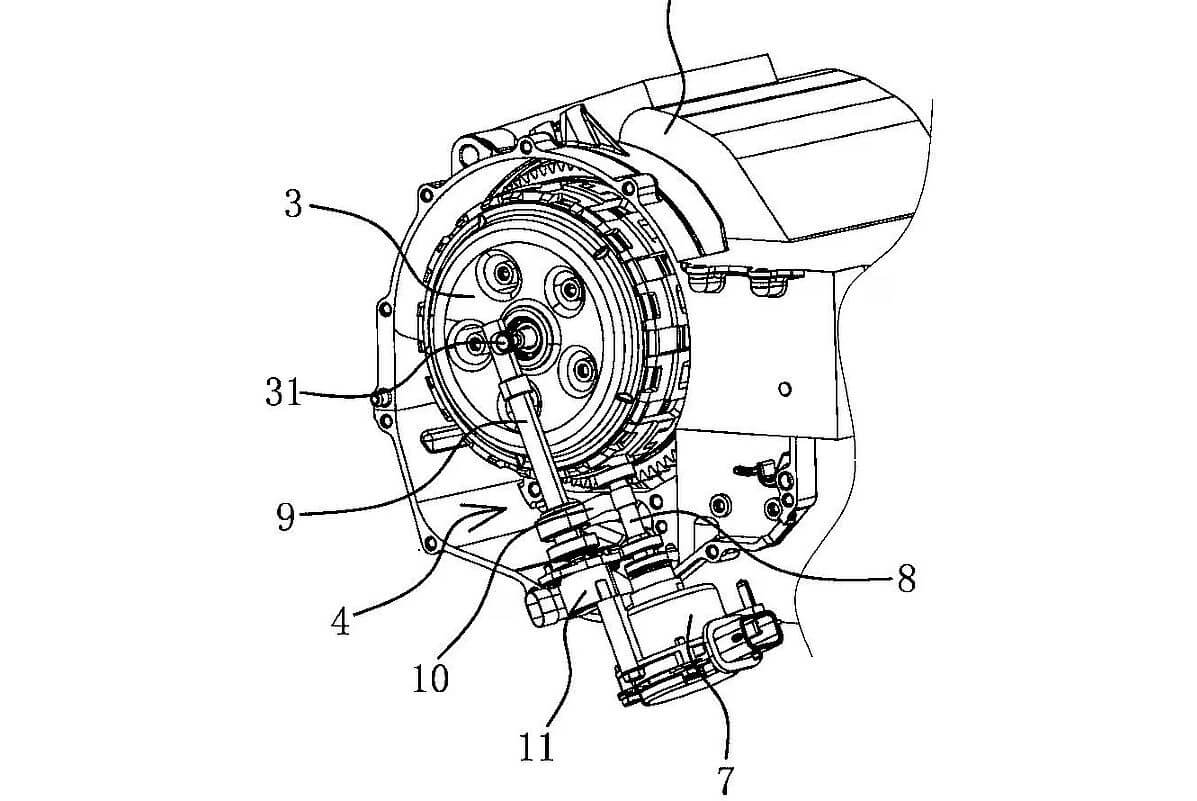 QJMotor patenta un embrague automático electrónico