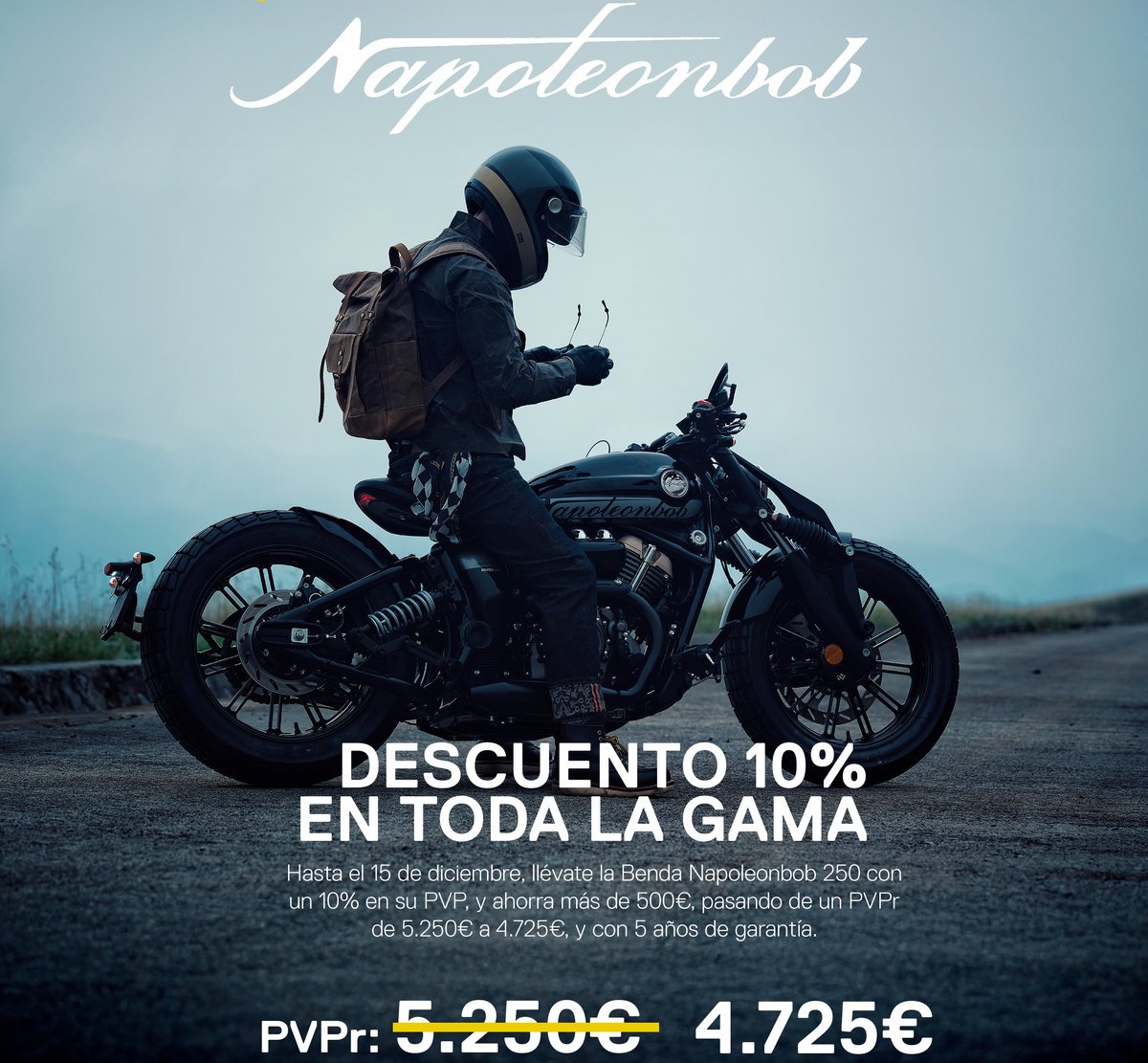 Benelli, Morbidelli y Benda: promociones Black Friday