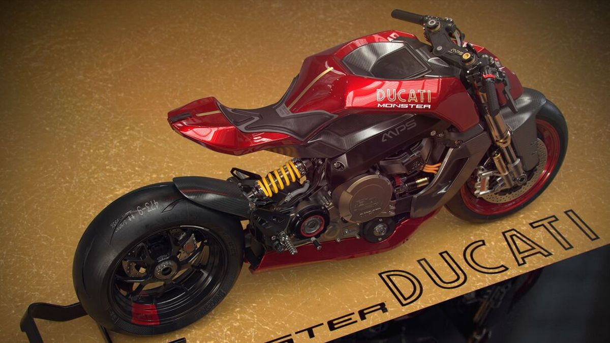 La Ducati Monster eléctrica nacida para un videojuego