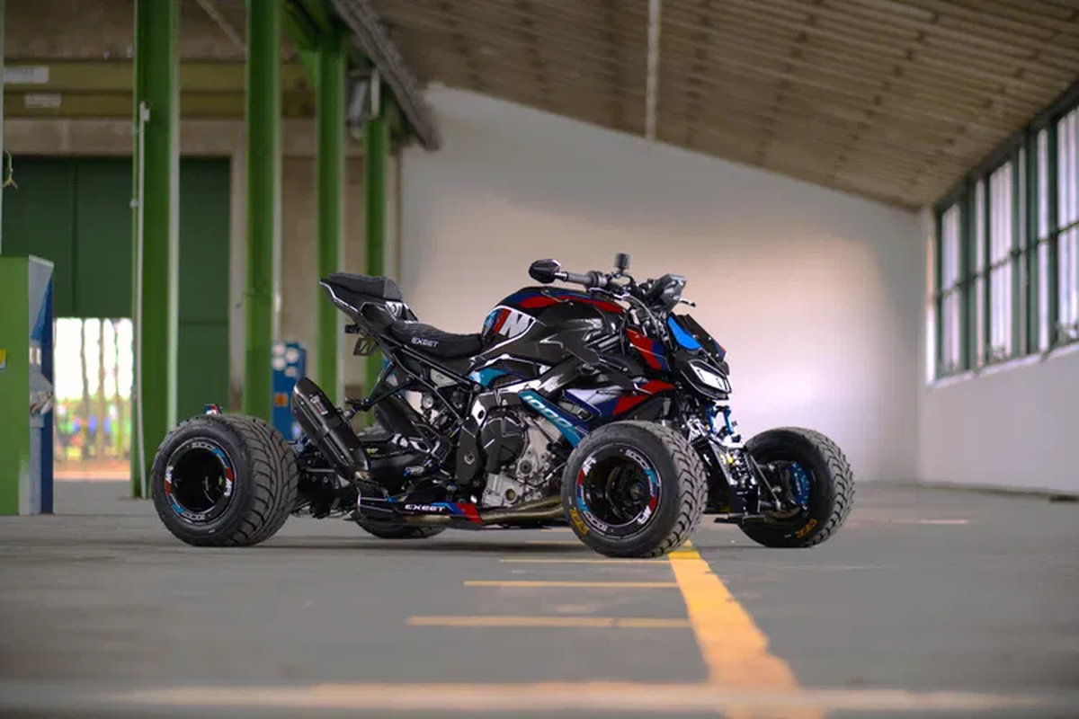 ¿Cuatro ruedas mejor que dos? Quad BMW M1000R: 210 CV y 59 500 euros