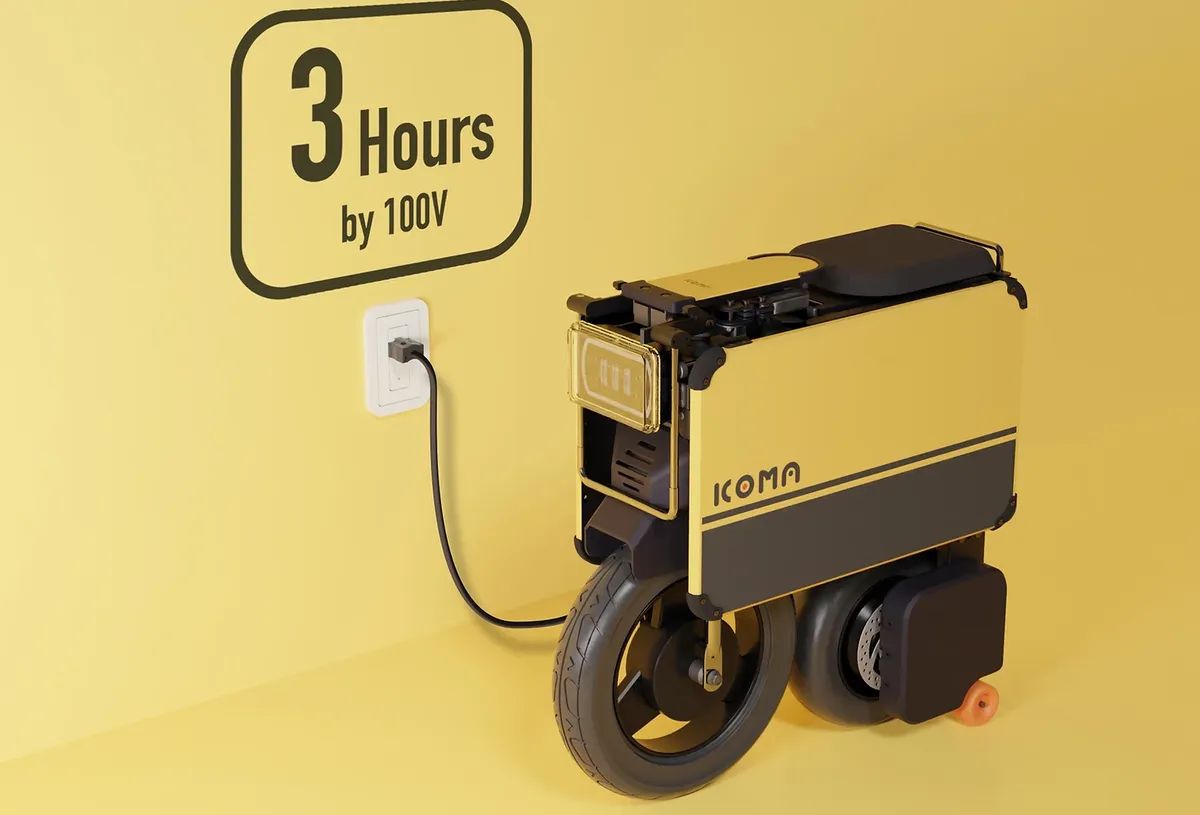 Icoma Tatamel: la motomaleta eléctrica de Japón