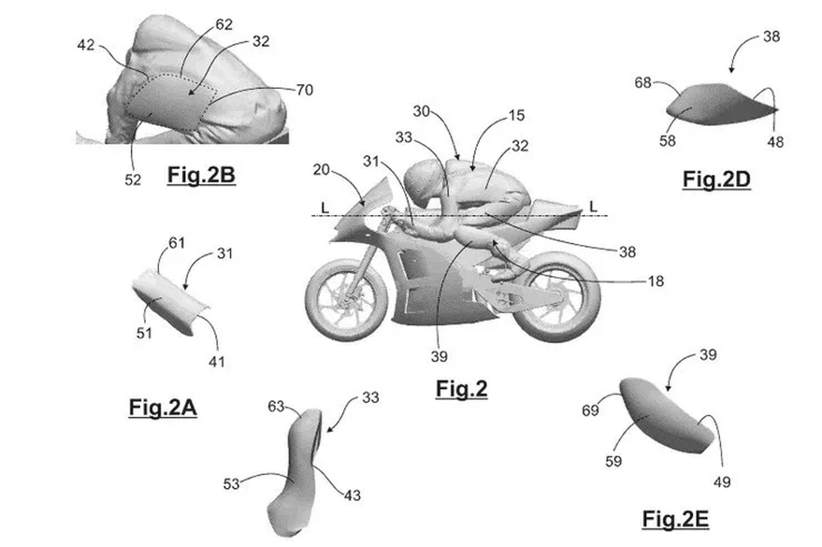Aprilia patenta el mono de MotoGP más aerodinámico