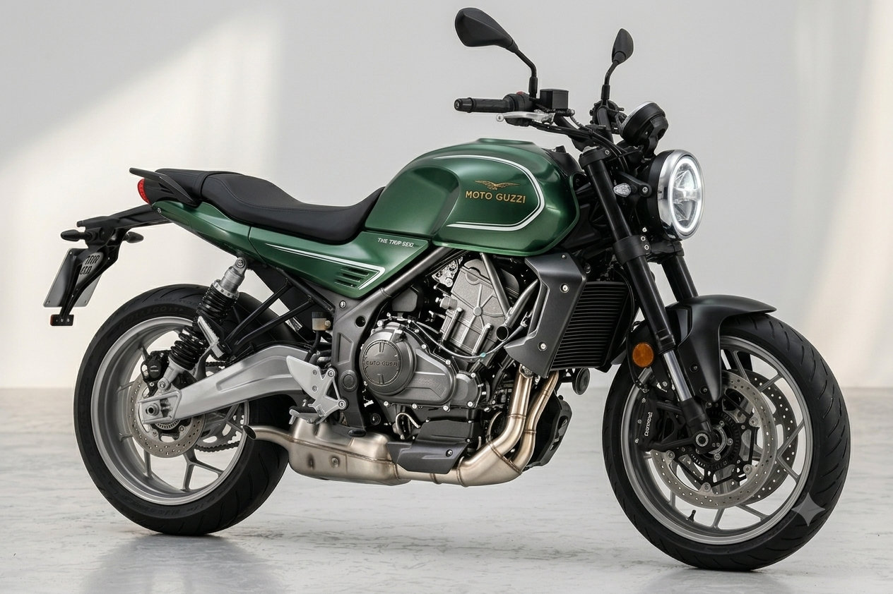 Moto Guzzi The Trip 500: ¿blasfemia? Nueva bicilíndrica ¡en línea! para el A2