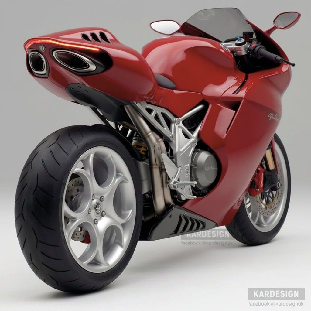 La moto de Alfa Romeo: así la imagina el diseñador Kar Lee