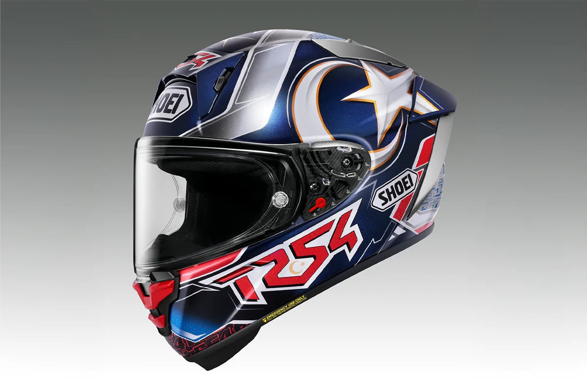 Nuevos Shoei réplicas Marc Márquez y Toprak Razgatlioglu