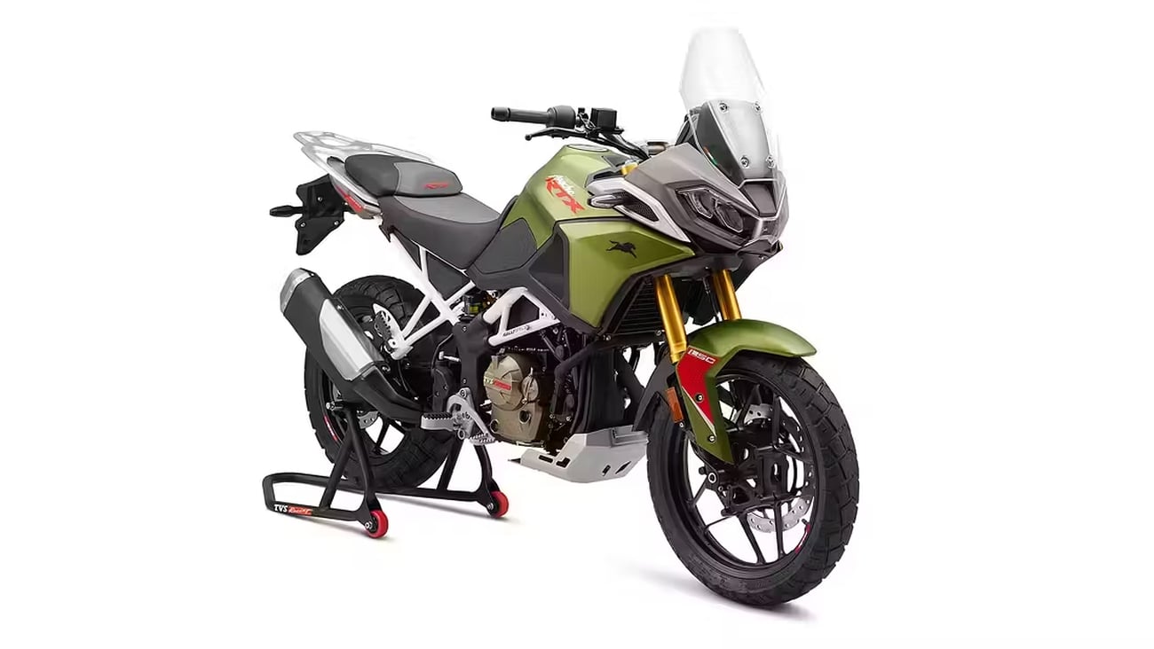 Nueva TVS Apache RTX 300: moderna y equipada trail por 2000 euros