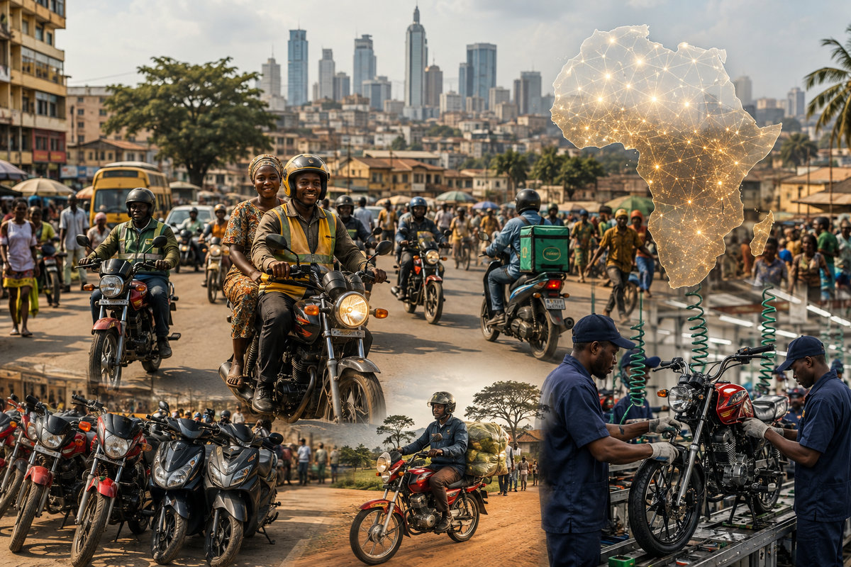 Ventas de motos en África: 2,5 millones en 2025, la mitad en Nigeria