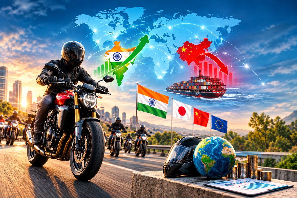 Ventas mundiales de motos: 47,62 millones, sube India y baja China