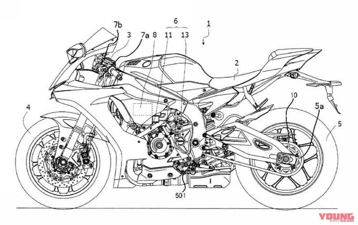 La Yamaha R1 podría montar un cambio tipo MotoGP sin cortes