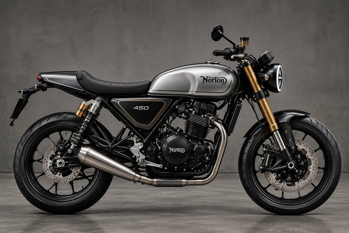 Norton 450: nueva naked retro monocilíndrica de 45 CV para el A2 Norton 450: nueva naked retro monocilíndrica de 45 CV para el A2