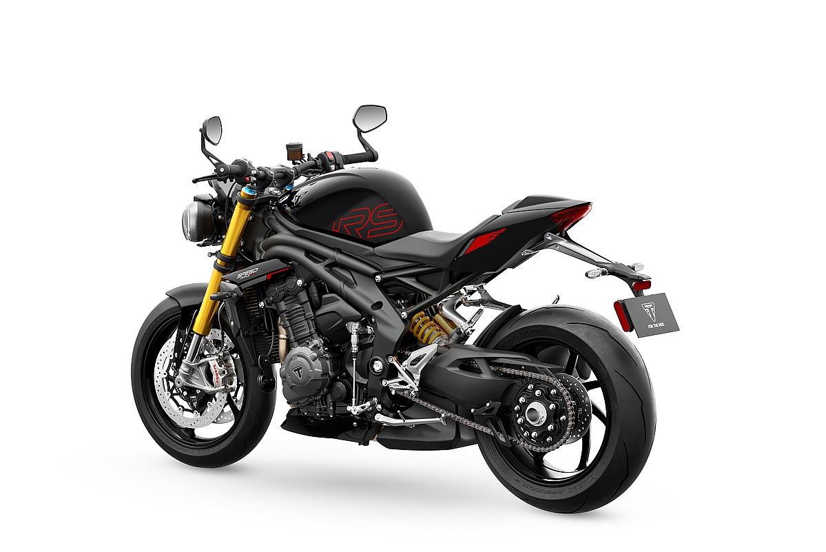 Triumph Speed Triple 1200 RS 2025 con suspensiones semiactivas