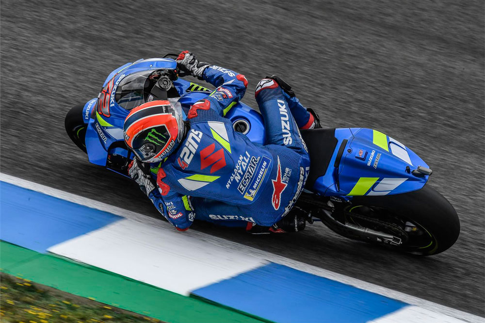 Alex Rins estuvo espléndido en carrera en MotoGP en el GP de España