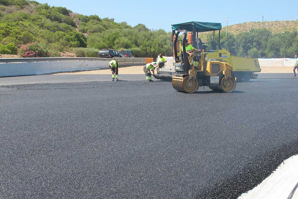 Nuevo asfalto del Circuito de Jerez