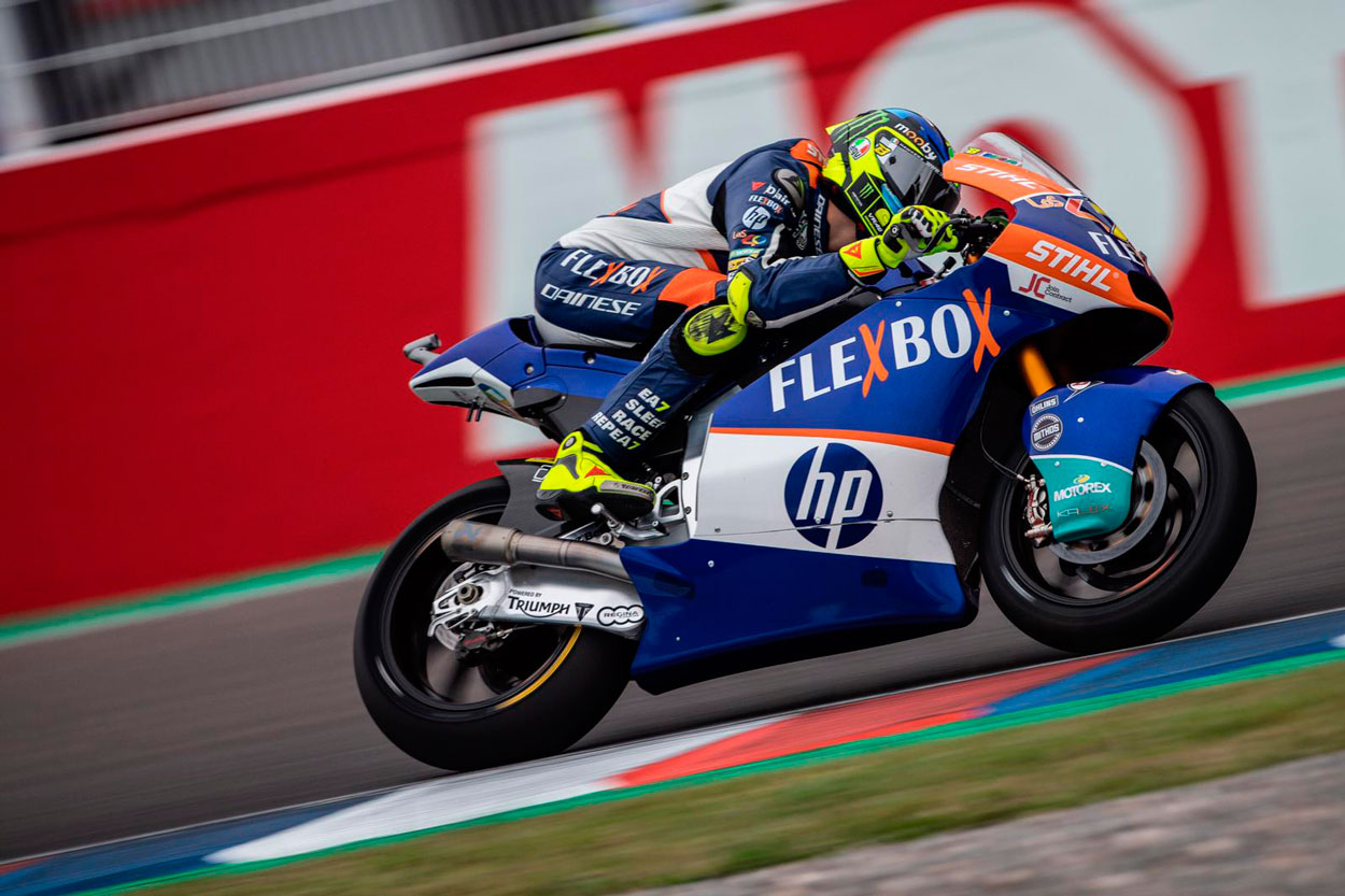 Victoria de Lorenzo Baldasarri en Moto2 en el GP de Argentina Victoria de Lorenzo Baldasarri en Moto2 en el GP de Argentina