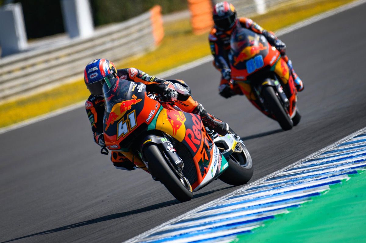 Brad Binder durante los entrenamientos del viernes del GP de Francia
