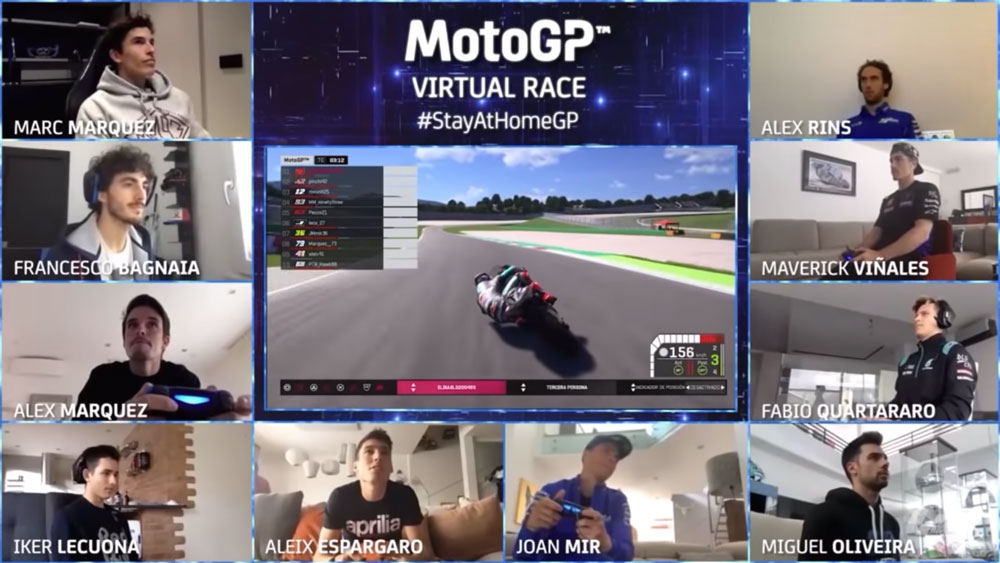 Carrera virtual motogp