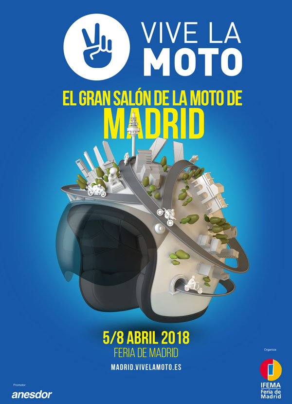 Cartel del Salon de la moto de Madrid 2018