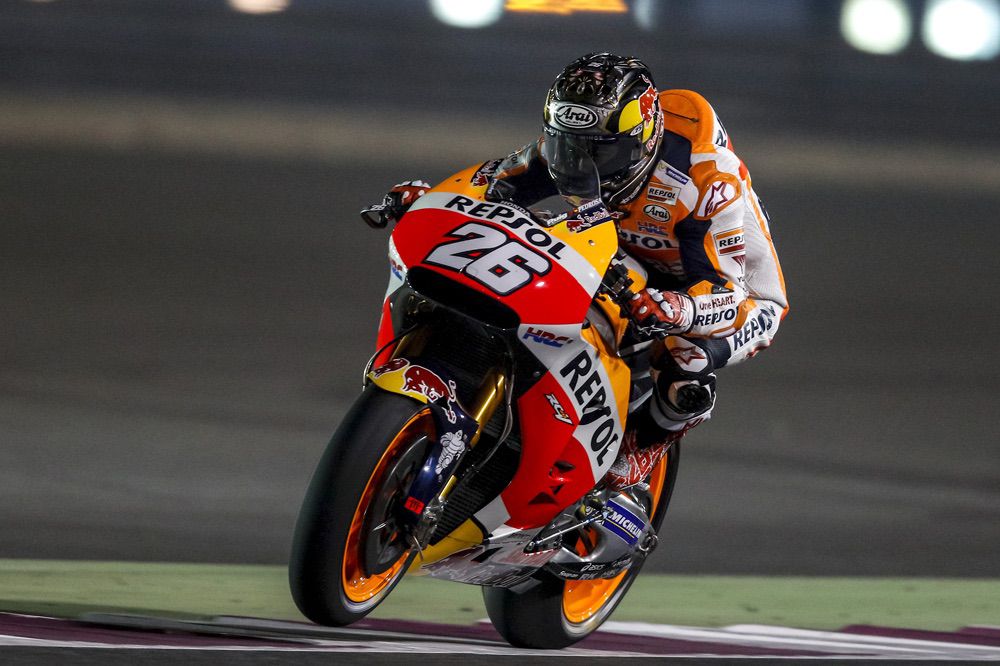 Dani Pedrosa, durante los test de qatar 2017 Dani Pedrosa, durante los test de qatar 2017